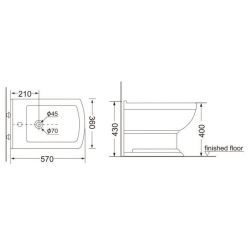 Напольное биде Porta Classic