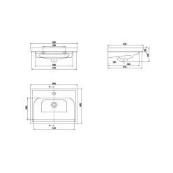 Умывальник Frame 60 белый