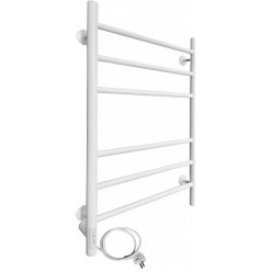 Полотенцесушитель электрический Ростела Свирель V 50x80/6 (с диммером, левый Ral 9016)