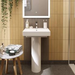 Раковина PRO мебельная\подвесная 50, белая глянцевая