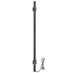 Полотенцесушитель электрический Ростела Слим 1 1500/1 (Ral 9005, с крючком, диммер)