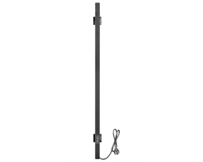 Полотенцесушитель электрический Ростела Слим 1 1500/1 (Ral 9005, с крючком, диммер)