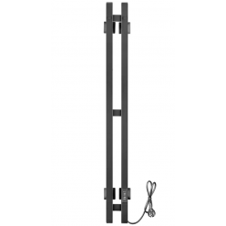 Полотенцесушитель электрический Ростела Слим 2 70x1000/2 (Ral 9005, с крючками, диммер)