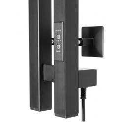 Полотенцесушитель электрический Ростела Слим 2 70х1800/2 (Ral 9005, с крючком, диммер)