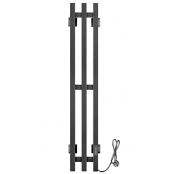 Полотенцесушитель электрический Ростела Слим 3 120х1800/3 (Ral 9005, с крючком, диммер)