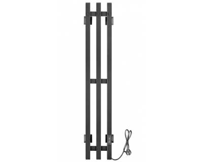 Полотенцесушитель электрический Ростела Слим 3 120х1800/3 (Ral 9005, с крючком, диммер)