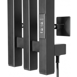 Полотенцесушитель электрический Ростела Слим 3 120х1800/3 (Ral 9005, с крючком, диммер)