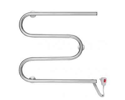 Полотенцесушитель Ростела М-образный 50x50 электрический, кабель с кнопкой, правый, хром