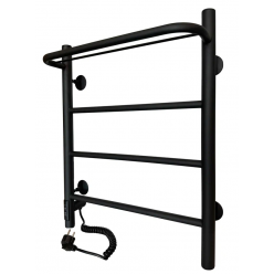 Полотенцесушитель электрический Ростела Пиано 500х600/4 (диммер, левый) Ral 9005