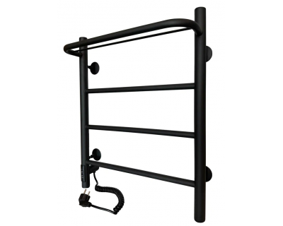 Полотенцесушитель электрический Ростела Пиано 500х600/4 (диммер, левый) Ral 9005