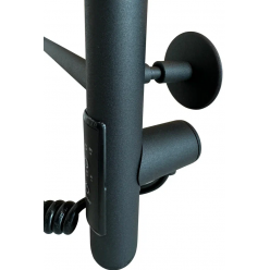 Полотенцесушитель электрический Ростела Пиано 500х600/4 (диммер, левый) Ral 9005