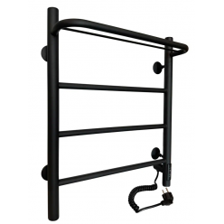 Полотенцесушитель электрический Ростела Пиано 500х600/4 (диммер, правый) Ral 9005