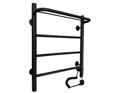 Полотенцесушитель электрический Ростела Пиано 500х600/4 (диммер, правый) Ral 9005