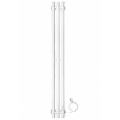 Полотенцесушитель электрический Ростела Мини 3 108х1500/3 (Ral 9016, с крючком, диммер)