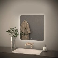 Зеркало Axus Tobo Eco Led 80x80 с подсветкой, сенсор