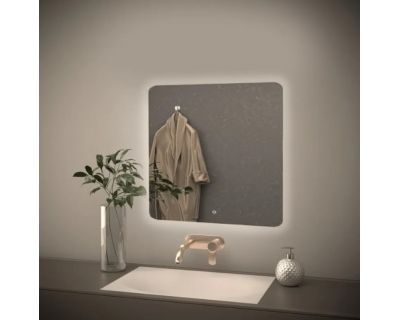 Зеркало Axus Tobo Eco Led 80x80 с подсветкой, сенсор