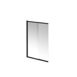 Шторка на ванну VETRO, раздвижная/распашная, 100х150, матовый черный