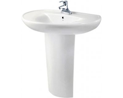 Умывальник Porta PERFECT с пьедесталом