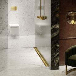 Профиль для душа TECEdrainprofile, c цветным PVD покрытием 1200*55 глянец, позолоченный