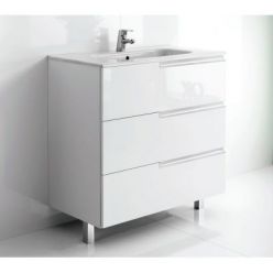 Тумба под умывальник Roca Victoria Nord Ice Edition 80 ZRU9302835 белый глянец