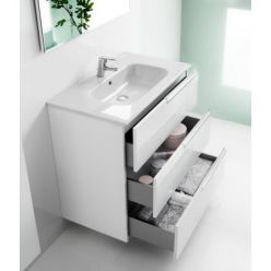 Тумба под умывальник Roca Victoria Nord Ice Edition 80 ZRU9302835 белый глянец