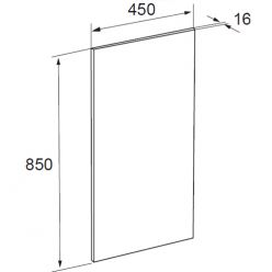 Зеркало Roca The Gap 45 ZRU9000090 со светильником