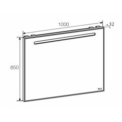 Зеркало Roca The Gap 100 ZRU9302809 с подсветкой