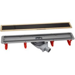 Водосточный желоб Pestan Confluo Premium Line GLASS 450 черное стекло/золото, 13100095