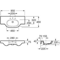 Умывальник Roca Meridian 85x46 32724D000