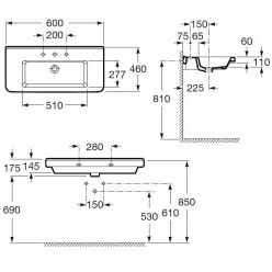Умывальник Roca Dama-N 60x46 327784000