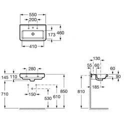 Умывальник Roca Dama-N 55x46 327786000
