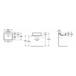 Умывальник Roca Element 55х46, 327576000