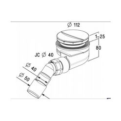 Сифон для поддона Radaway TURBOFLOW TB90P, Ø 90 белый