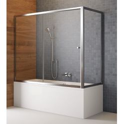 Душевая шторка на ванну Radaway Vesta DWJ 150х65 угловая, прозрачное стекло 209115-01-01+204065-01