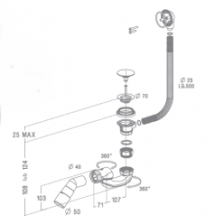 Сифон для ванн Radaway B602R