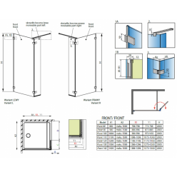 Душевые кабины Radaway Arta Walk-In 90 386290-03-01+386010-03-01L/R