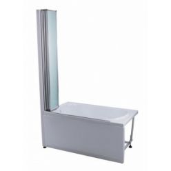 Шторка для ванны BAS Good Door SCREEN GR5-120-C-CH, 120x140 складная прозрачное стекло