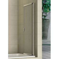 Шторка для ванны BAS Good Door SCREEN SL-100-C-B (черный профиль), 100х140 см прозрачное стекло