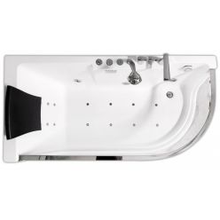 Гидромассажная ванна Gemy G9227 E с прозрачным экраном 165х80х58