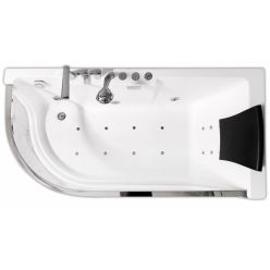 Гидромассажная ванна Gemy G9227 E с прозрачным экраном 165х80х58