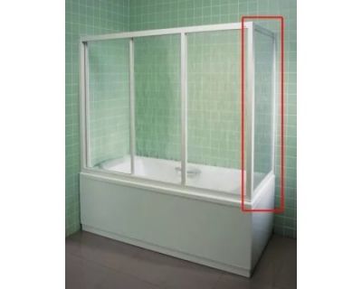 Неподвижная часть для шторки на ванну Ravak APSV-80 белая+прозрачное, 95040102Z1