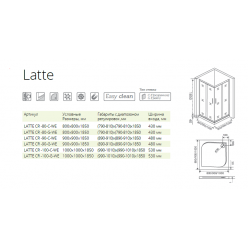 Душевой уголок GoodDoor LATTE CR-100-C-WE