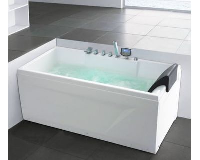 Гидромассажная ванна Gemy G9075 K 160х80х65 (гидромассаж, аэромассаж, электр.пульт, хромотерапия)