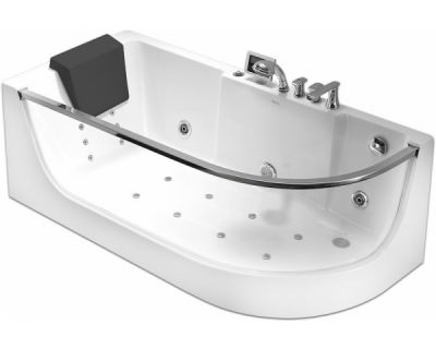 Гидромассажная ванна Gemy G9227 K с прозрачным экраном 165х80х58