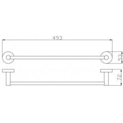 Полотенцедержатель 49,3 см Rav Slezak Colorado COA0701/45 Полотенцедержатель 49,3 см Rav Slezak Colorado COA0701/45