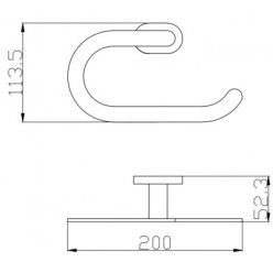 Кольцо для полотенец Rav Slezak Yukon YUA0401CB