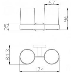 Стакан двойной Rav Slezak Yukon YUA0202CB