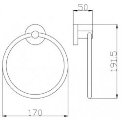 Кольцо для полотенец Rav Slezak Colorado COA0104