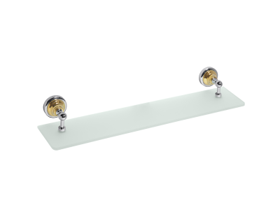 Стеклянная полка Bemeta Retro 144202248, хром/золото 60 см