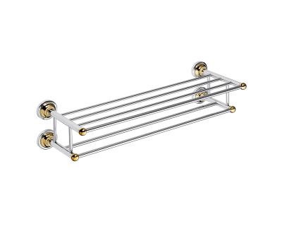 Держатель для полотенец Bemeta Retro 144202258, хром/золото 67 см